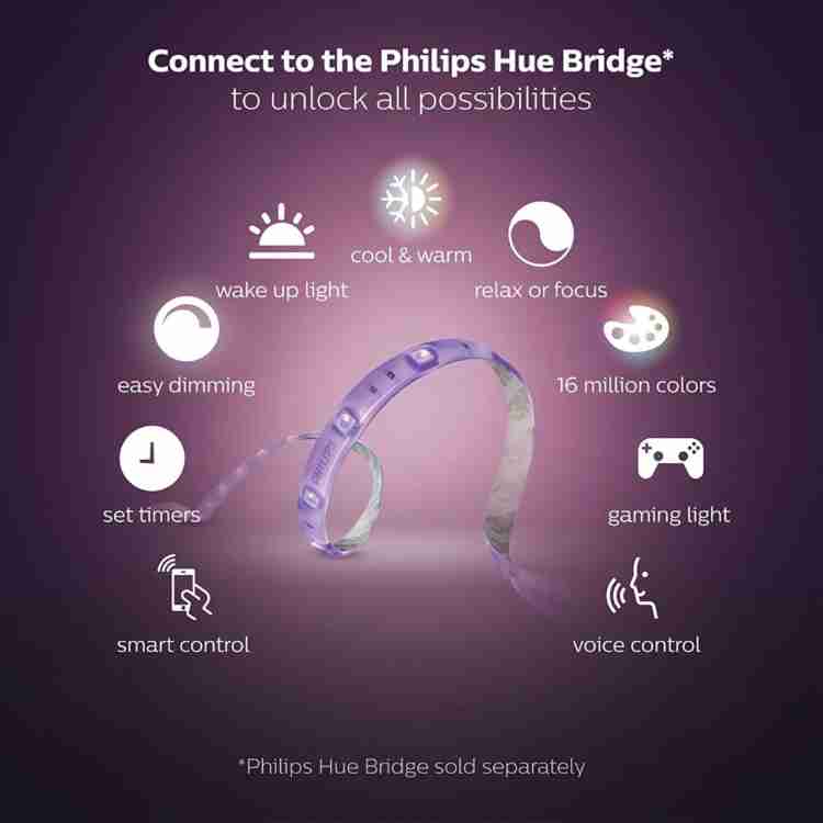 LED-Streifen Philips Hue WHITE AND COLOR AMBIANCE LED/11W/230V 1 m