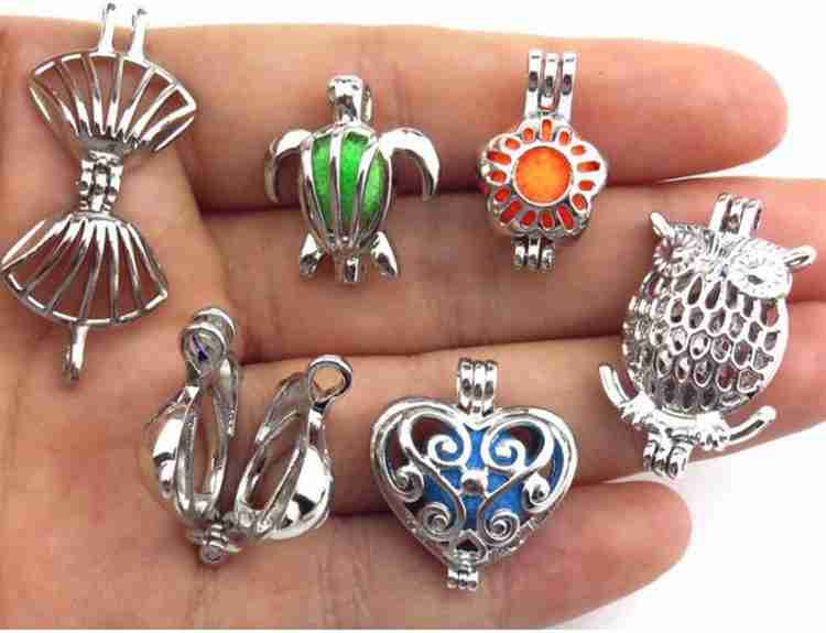 Calandis 1 Piece Pearl Beads Cage Charms Locket Pendant Settings for DIY Necklace 2 Lac Pendant Price in India Buy Calandis 1 Piece Pearl Beads Cage Charms Locket Pendant Settings for