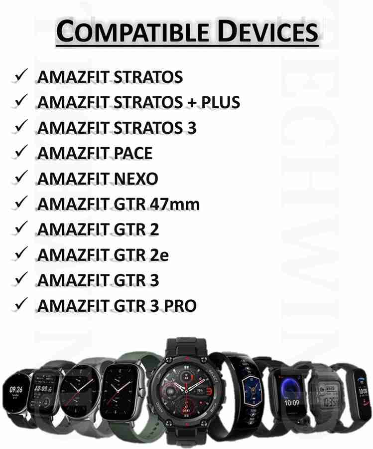 TECHWIND 22MM Classy Replacement Strap For AMAZFIT STRATOS 3