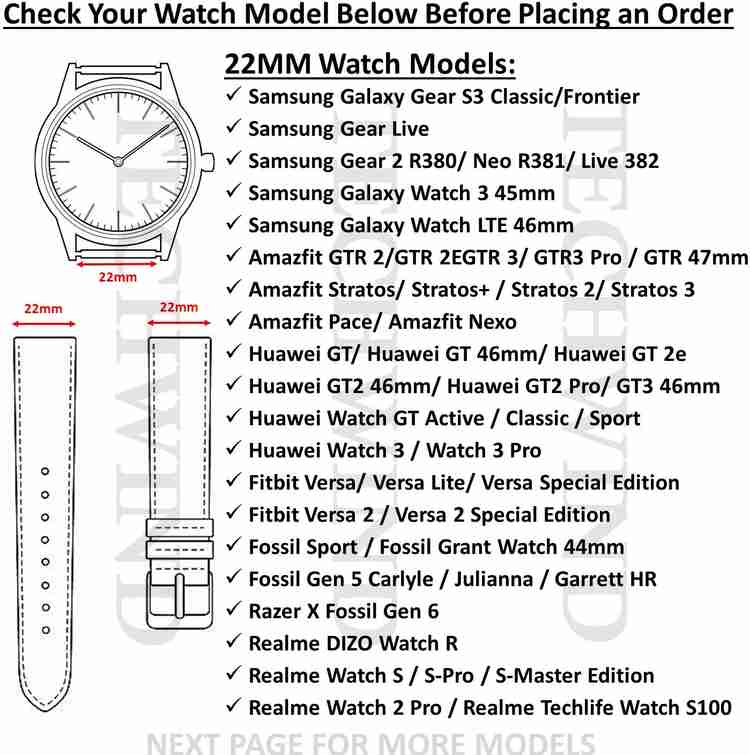 Gear s3 classic strap size sales