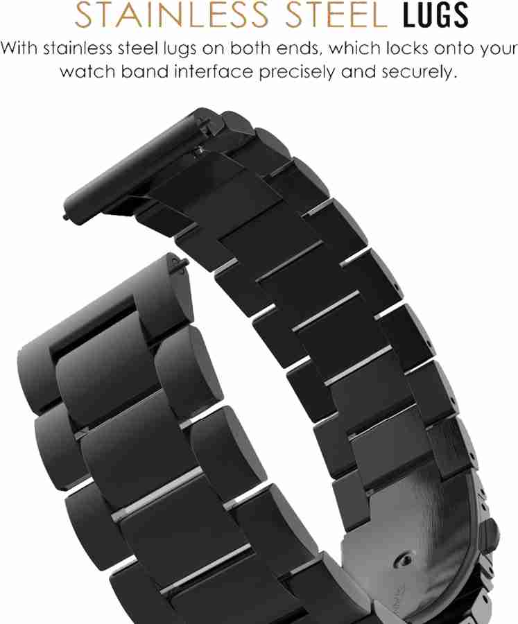 Pebble steel watch strap store