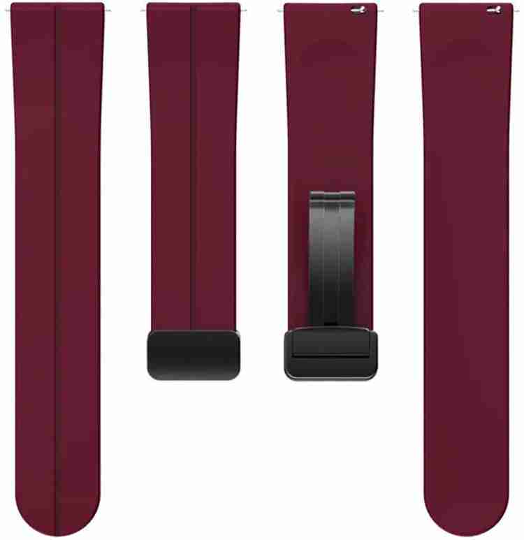 AOnes Silicone Belt Magnetic Folding Buckle for Timex Iconnect