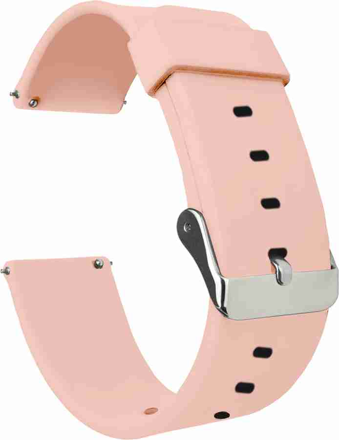 ACM Watch Strap Silicone for Goqii Smart Vital Ultra Smartwatch Belt Band Creame Pink Smart Watch Strap Price in India Buy ACM Watch Strap Silicone for Goqii Smart Vital Ultra Smartwatch