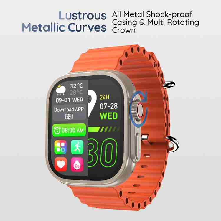 Pebble Crest 2.02"Infinite Display,Rugged Design,BT Calling,Rotating Crown,Health Suite Smartwatch Price in India - Buy Pebble Crest 2.02"Infinite Display,Rugged Design,BT Calling,Rotating Crown,Health Suite Smartwatch online at Flipkart.com