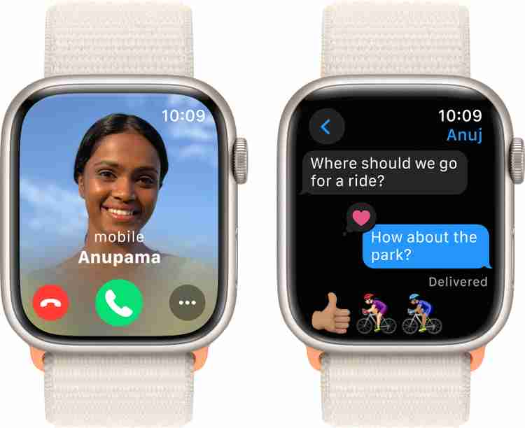 Apple Watch Series 9 GPS 45mm Starlight Aluminium Case with  