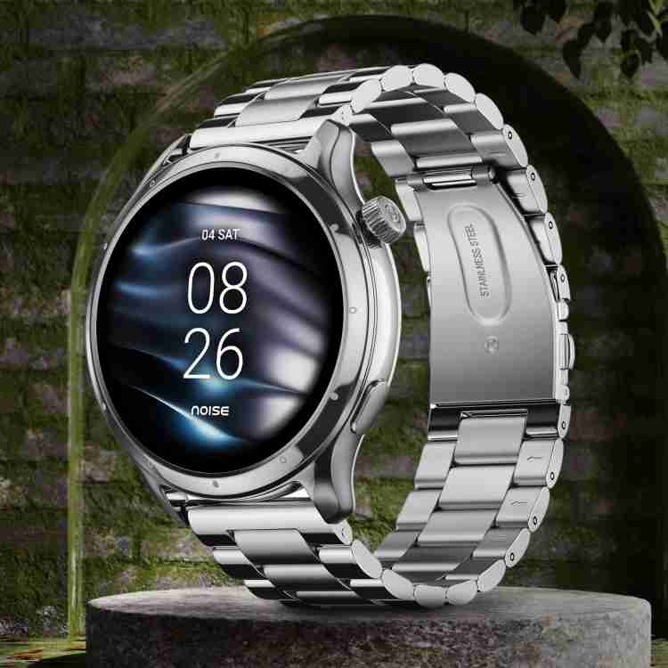 Noise Mettle 1.4 display Stainless Steel finish with Metal Strap Bluetooth Calling Smartwatch Price in India Buy Noise Mettle 1.4 display Stainless Steel finish with Metal Strap Bluetooth Calling Smar...