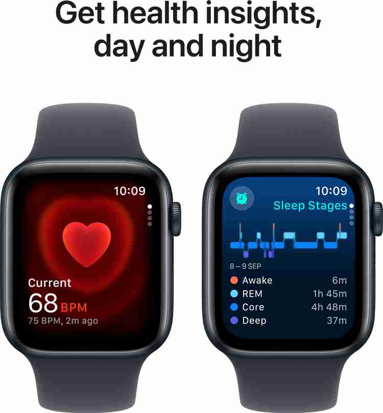 Apple Watch SE GPS 44mm Midnight Aluminium with Midnight Sport 