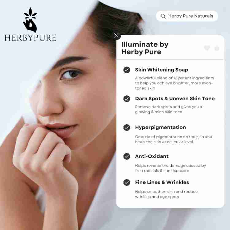 Herby Pure Illuminate Kojic Acid Skin Whitening Brightening