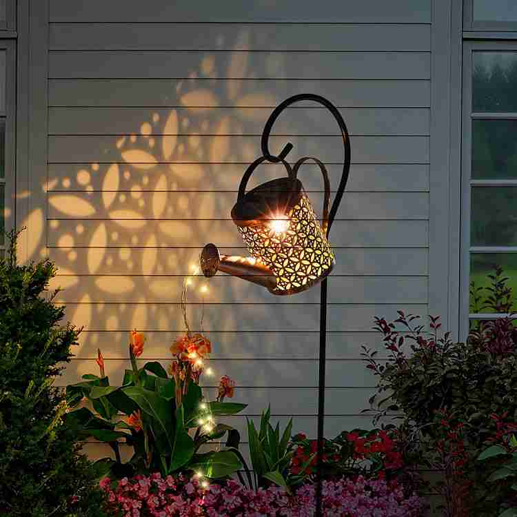 Waterfall fairy lights store for watering can