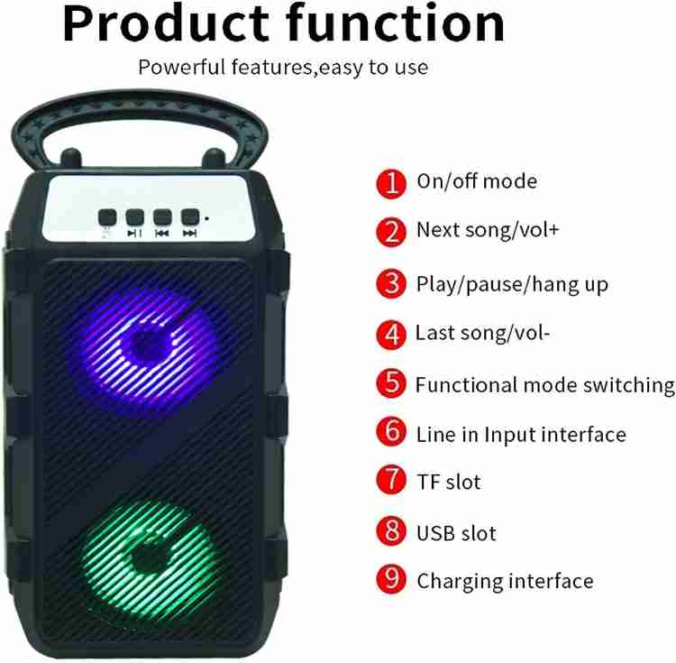 Buy KSD Good Quality Bluetooth Party Speaker Karaoke System