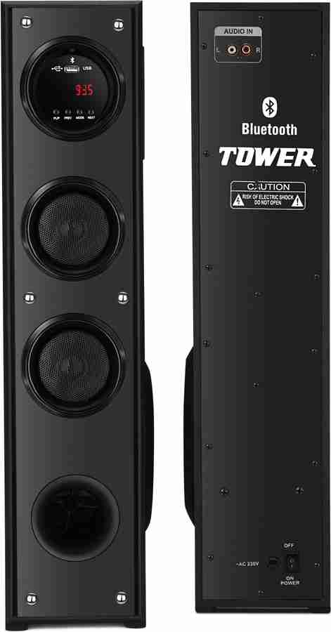 Polaroid tower discount speaker with lights