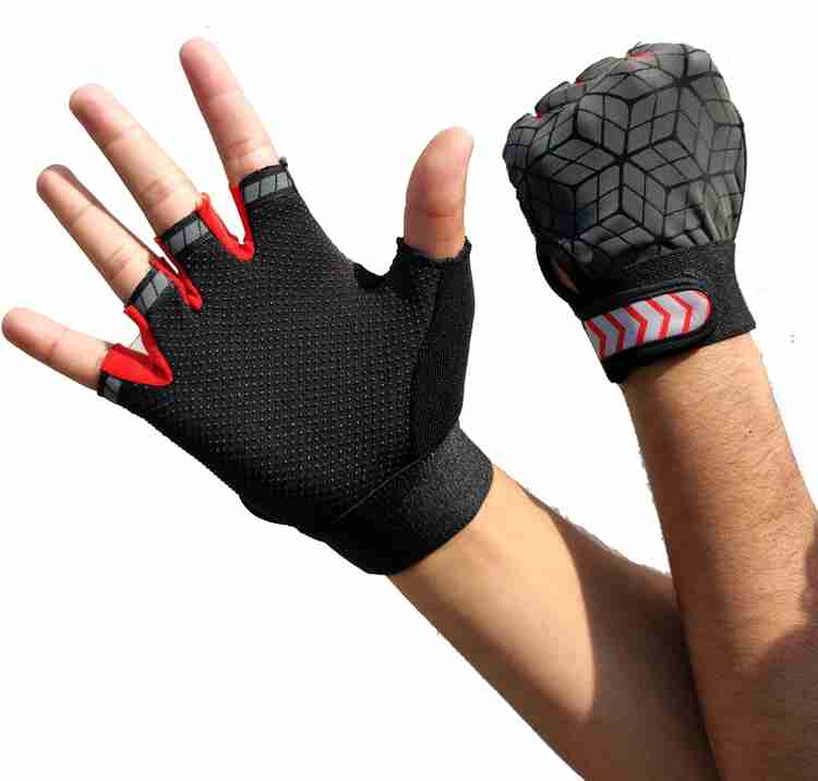 Half finger best sale gloves india