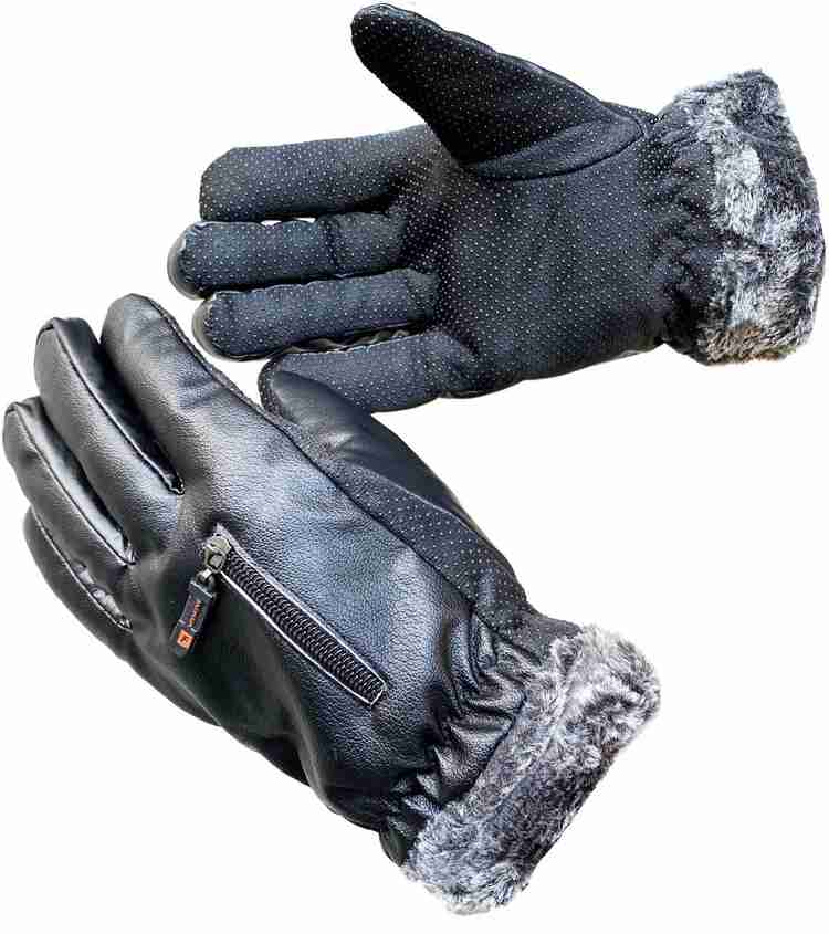 AlexVyan Pocket Anti Slip Snow Proof Warm Winter Gloves Cycling