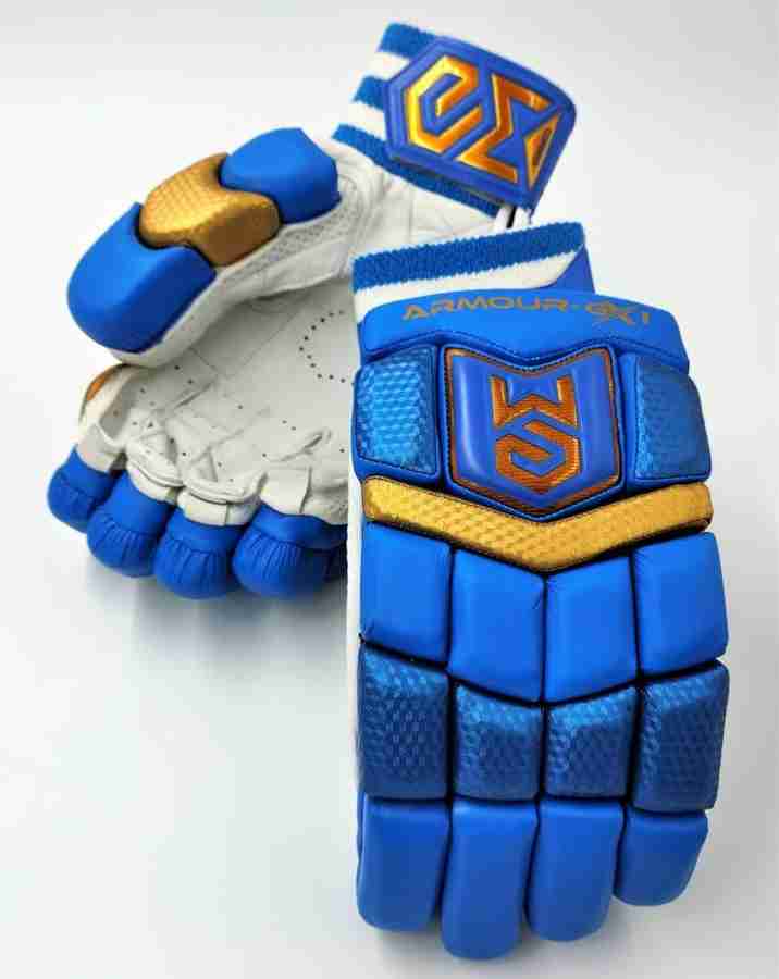 Royal blue batting gloves sales