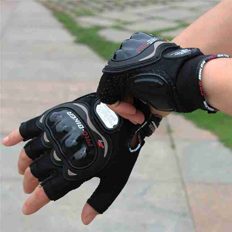 Probiker Pro Biker Half Cut Gloves Black L Size Driving Gloves