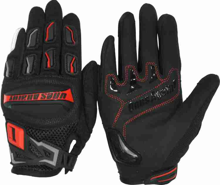V11 MG02 biker riding gloves with reflective accents. Riding