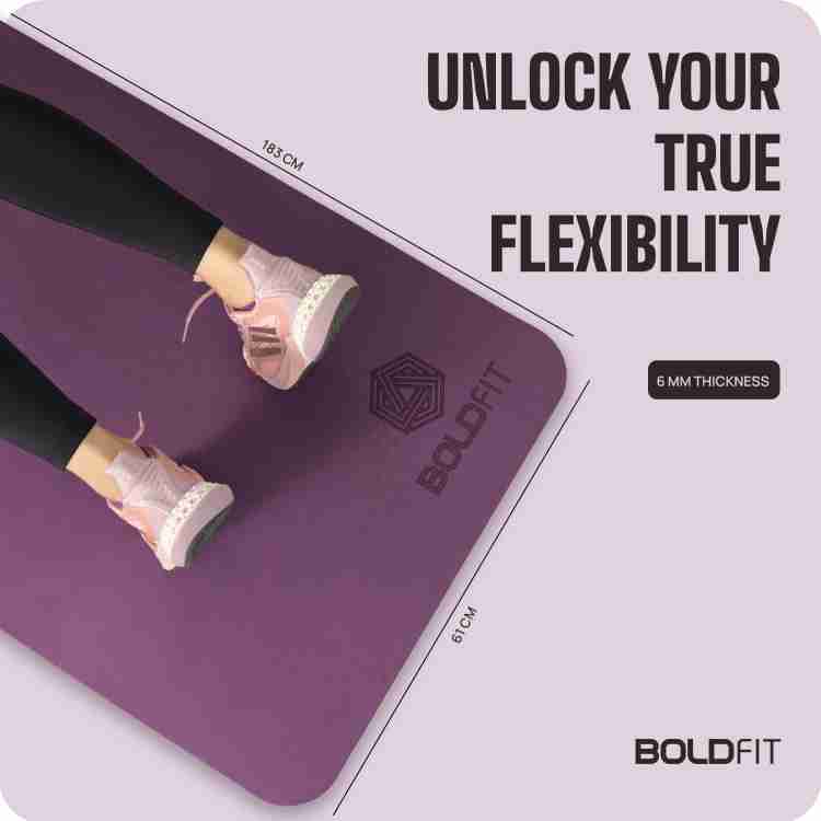 Buy BOLDFIT ProGrip Yoga Mat for men and women 6mm Mat , Anti skid with  carrying bag Red 6 mm Yoga Mat Online at Best Prices in India - JioMart.