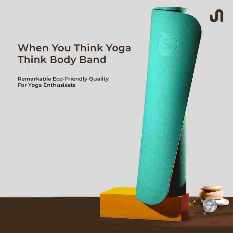BODYBAND Yoga Mat for Men Women Kids Exercise Mat Workout Mat with Carry Strap TPE 6mm Blue Pink 6 mm Yoga Mat Buy BODYBAND Yoga Mat for Men Women Kids Exercise