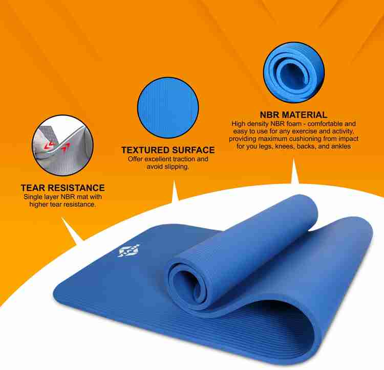 NIVIA NBR YOGA MAT Blue 12 mm Yoga Mat Buy NIVIA NBR YOGA MAT