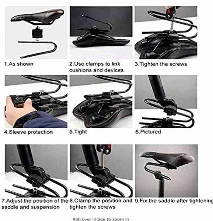 Bike saddle with shock absorber on sale