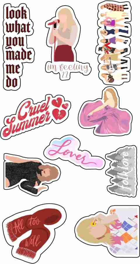 PHONE ANTICS 3.81 cm Taylor Swift Themed Stickers, DIY Decoration, For  Laptop/Mobile/Scrapbook Self Adhesive Sticker Price in India - Buy PHONE  ANTICS 3.81 cm Taylor Swift Themed Stickers, DIY Decoration