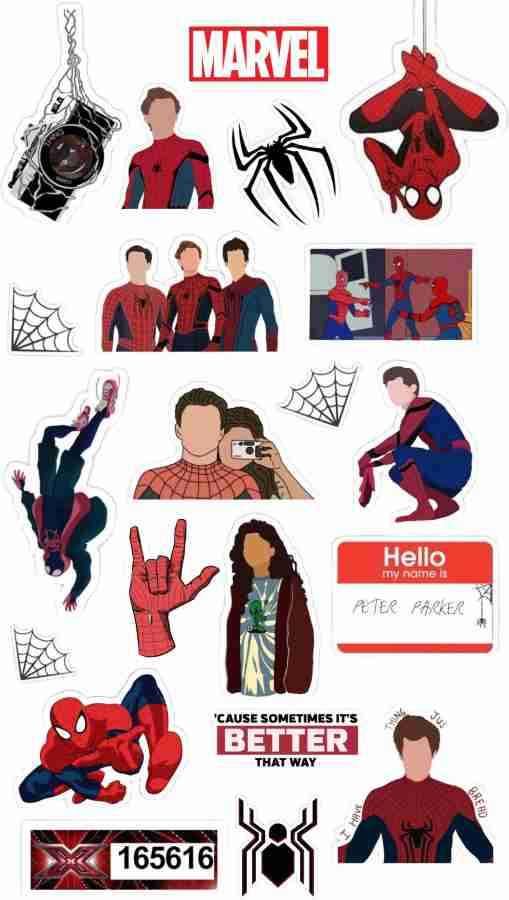 Yaduvanshi 5 cm AESTHETIC SPIDERMAN STICKERS Self Adhesive Sticker Price in  India - Buy Yaduvanshi 5 cm AESTHETIC SPIDERMAN STICKERS Self Adhesive  Sticker online at