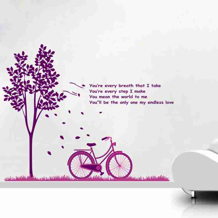 STICKER STUDIO 58 cm Purple Cycle Wall Sticker Decal Self Adhesive Sticker Price in India Buy STICKER STUDIO 58 cm Purple Cycle Wall Sticker Decal Self Adhesive Sticker online