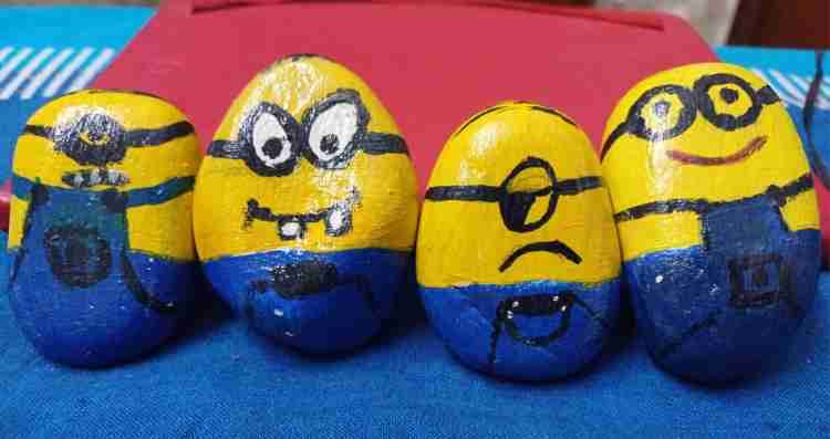 Minions outlet Hand Painted Rock Set