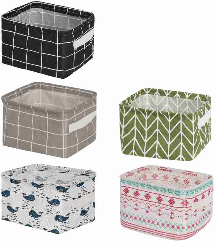 Small canvas storage bins store