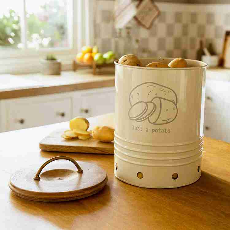 Potato storage containers top