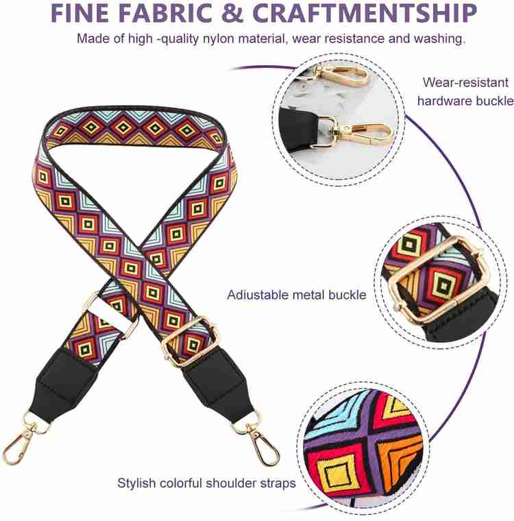 PALAY Shoulder Strap for Bag Geometric Print Shoulder Strap Nylon Crossbody Bag Strap PALAY Flipkart