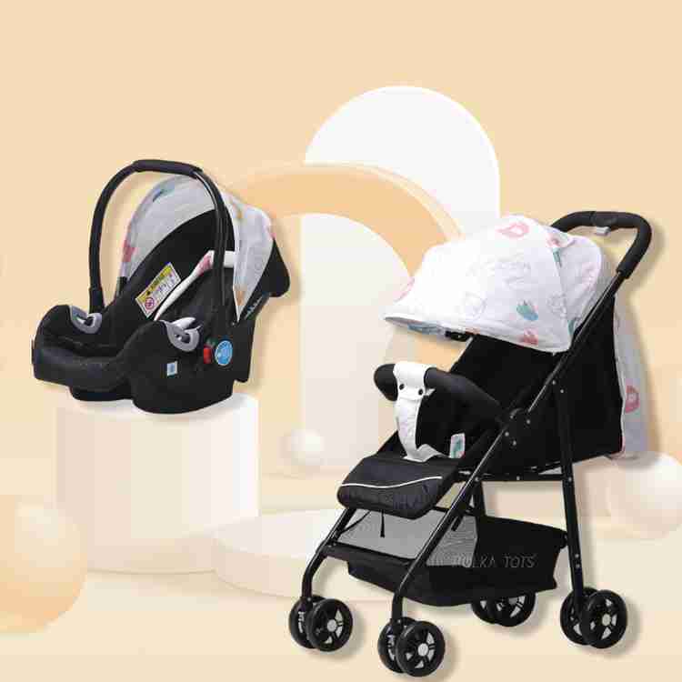 POLKA TOTS Elephant Printed Stroller and Car Seat Combo for Unisex Kids Travel system Buy Travel system in India Flipkart