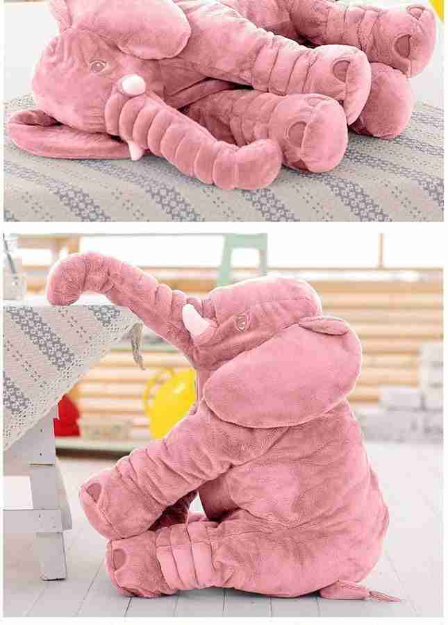 Ravi Big Size Fibre Filled Plush Elephant Pillow Baby Soft Toy