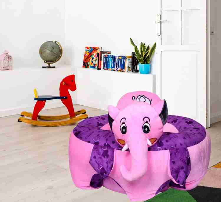 TEDDYHUBS Elephant Shape Baby Sofa Pink Baby Chair for 0 2 Years Rocking Chair for Kids 31 cm Elephant Shape Baby Sofa Pink Baby Chair for 0 2 Years Rocking Chair for
