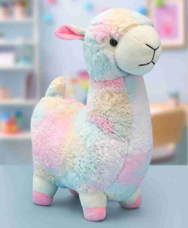 Rainbow stuffed llama deals