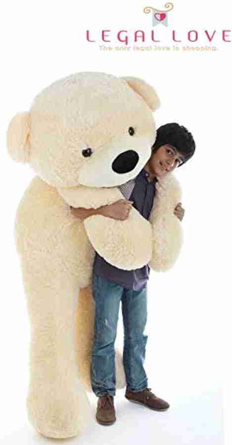 LEGAL LOVE Soft Stuffed Toys Huggable Cute Teddy Bear for Kids and Girls Cream 7 Feet 84 inch Soft Stuffed Toys Huggable Cute Teddy Bear for Kids and Girls Cream