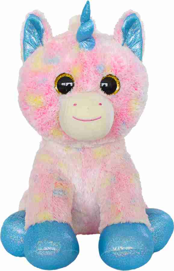 Mirada 42cm Plush Stuffed Tie Dye Unicorn Soft Toy Pink 42 cm