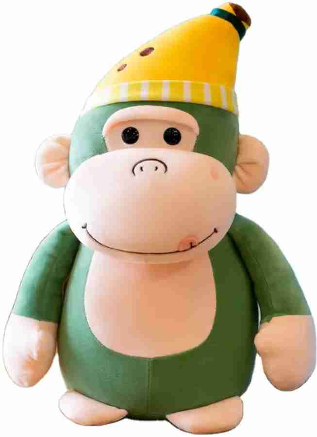 Monkey stuffed animal with banana top