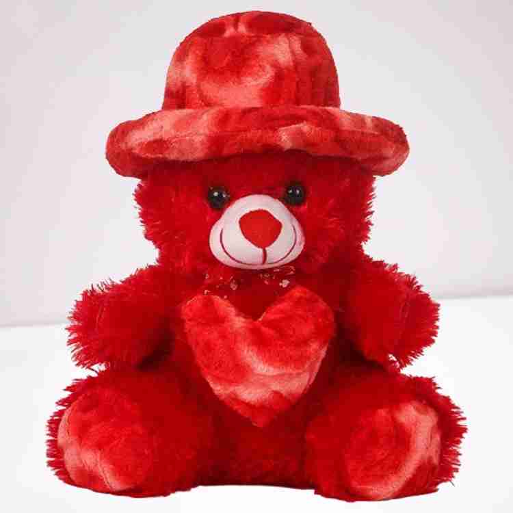 Red outlet stuffed bear