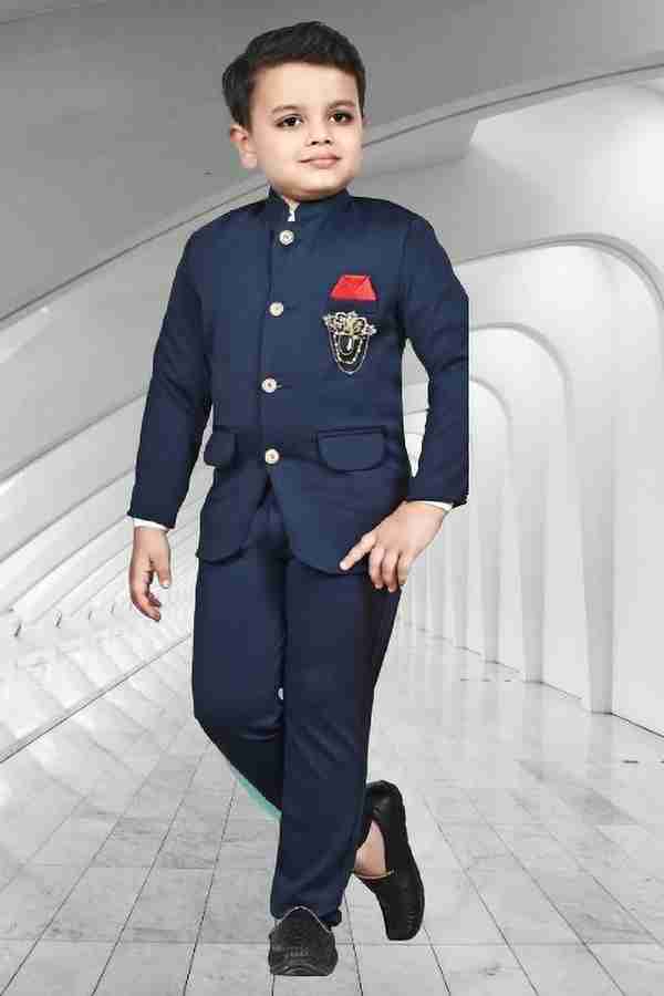 seetoo JODHPURI SUIT FOR KIDS BOYS Solid Boys Suit