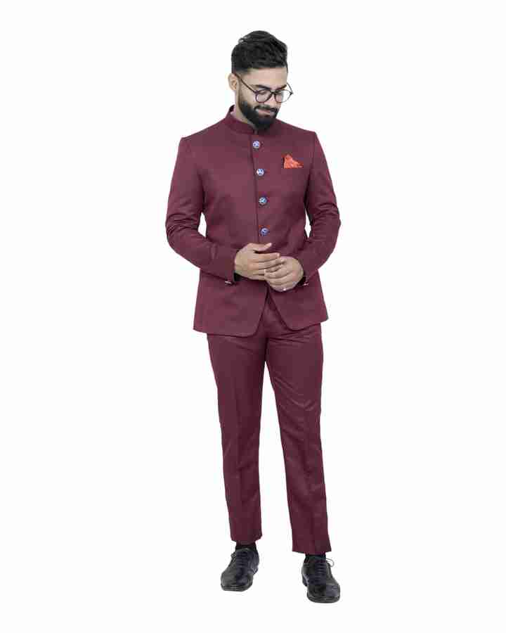 ALJAAMI jodhpuri bandhgala Solid Men Suit Buy ALJAAMI jodhpuri bandhgala Solid Men Suit Online at Best Prices in India Flipkart