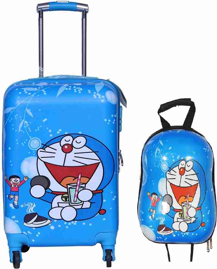 D Paradise Kids 20 inches Doraemon print Girl s Boy s suitcase