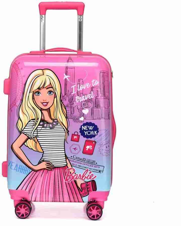 Swarn Products Travel Barbie Printed Pattern Suitcase Extra Light Weight Kids Trolley Bag Expandable Cabin Suitcase 4 Wheels 16 inch Multicolor Price in India Flipkart