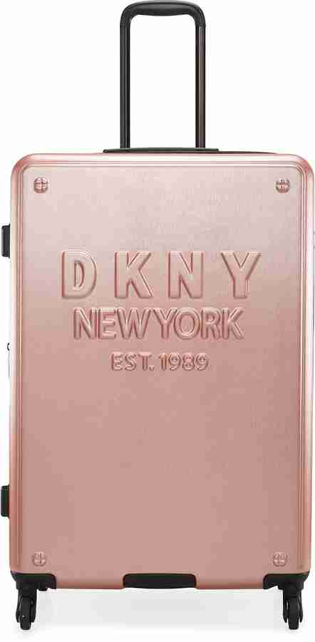 Dkny rose gold luggage sales