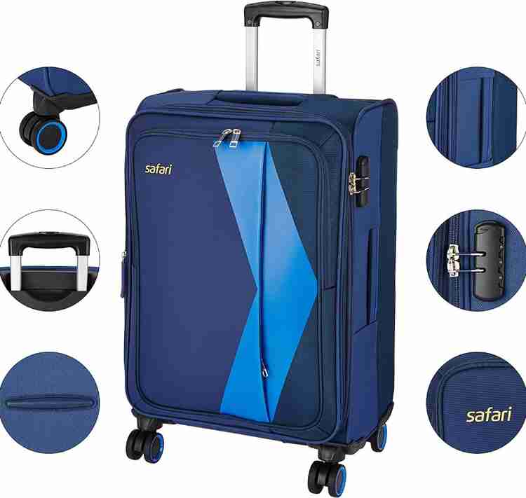 SAFARI Rapid 67 cm Medium Size 24 inch 8 Wheel Soft Luggage