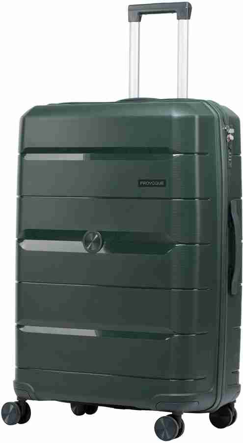 PROVOGUE Big Size 28 Inch hard shell In luggage travel bag trolly bags Expandable Check in Suitcase 4 Wheels 28 inch Green Price in India Flipkart