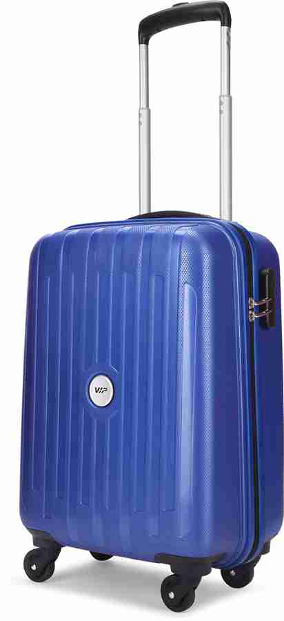 VIP NOVEL STROLLY 53 360 IO MAB Cabin Suitcase 4 Wheels 22 inch Blue Price in India Flipkart