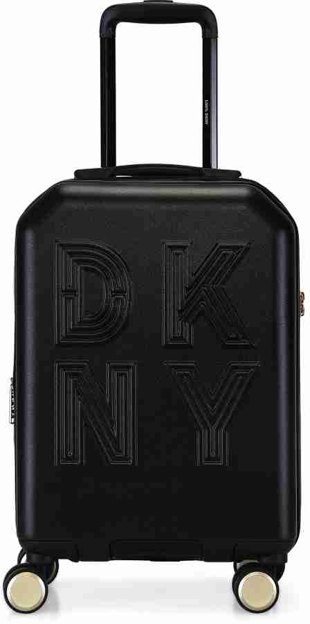 DKNY REMIX Expandable Cabin Suitcase 8 Wheels 21 inch Black Price in India Flipkart
