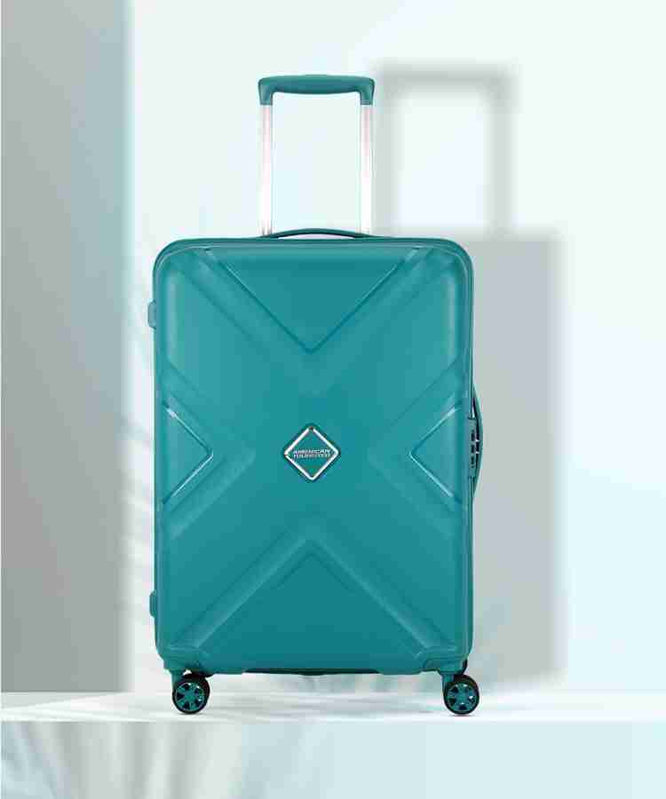 AMERICAN TOURISTER KROSS PLUS 79 LARGE SIZE Check in Suitcase 4 Wheels 28 inch GREEN Price in India Flipkart