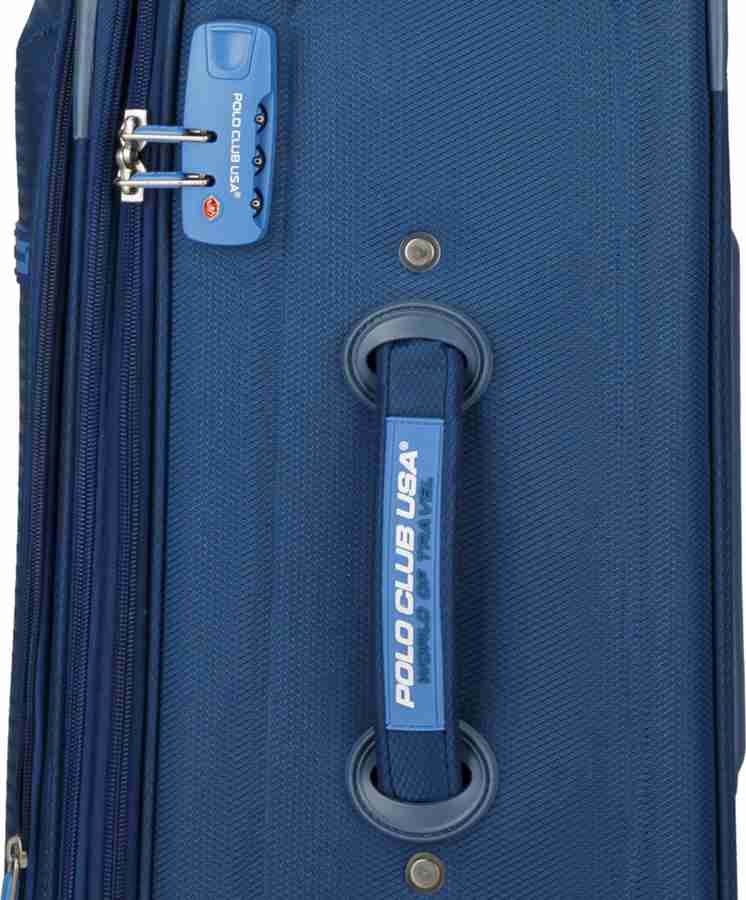 Polo Club USA Flight Nylon Soft 8 Wheeler Spinner Trolley Bag 